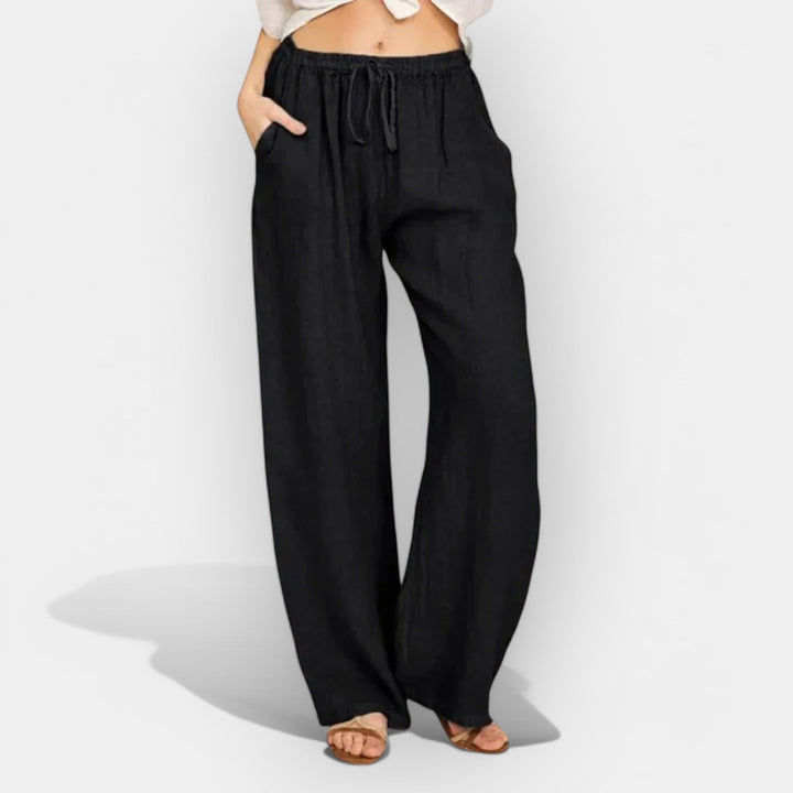 Lightweight Linen Trousers for Summer Casual Everyday Wear