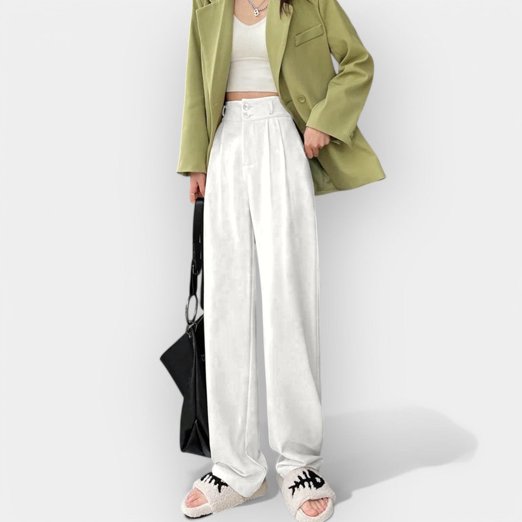 Wide Leg Trousers Korean Style Baggy Urban Casual Relaxed