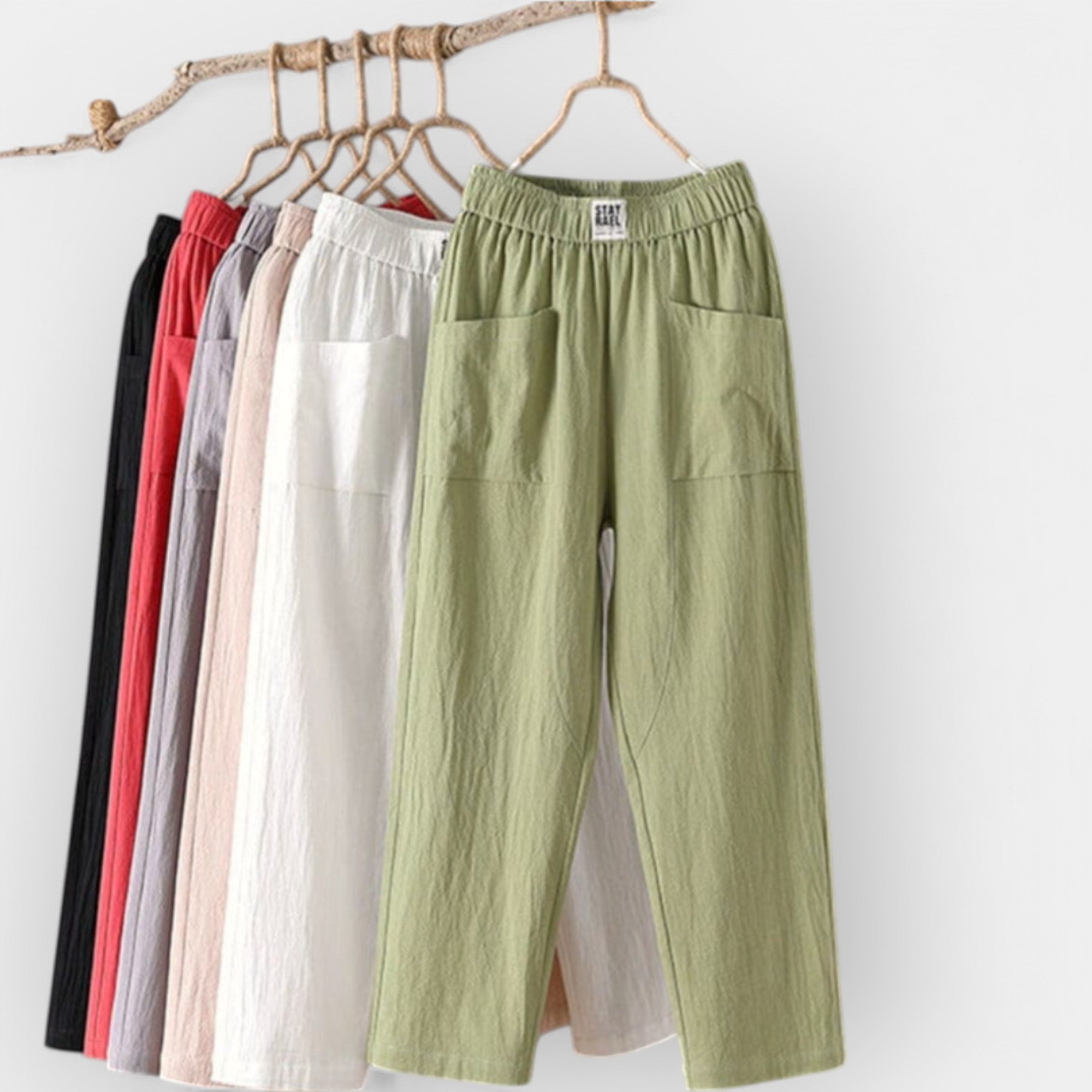 Linen Comfort Trousers for Everyday Casual Elegance