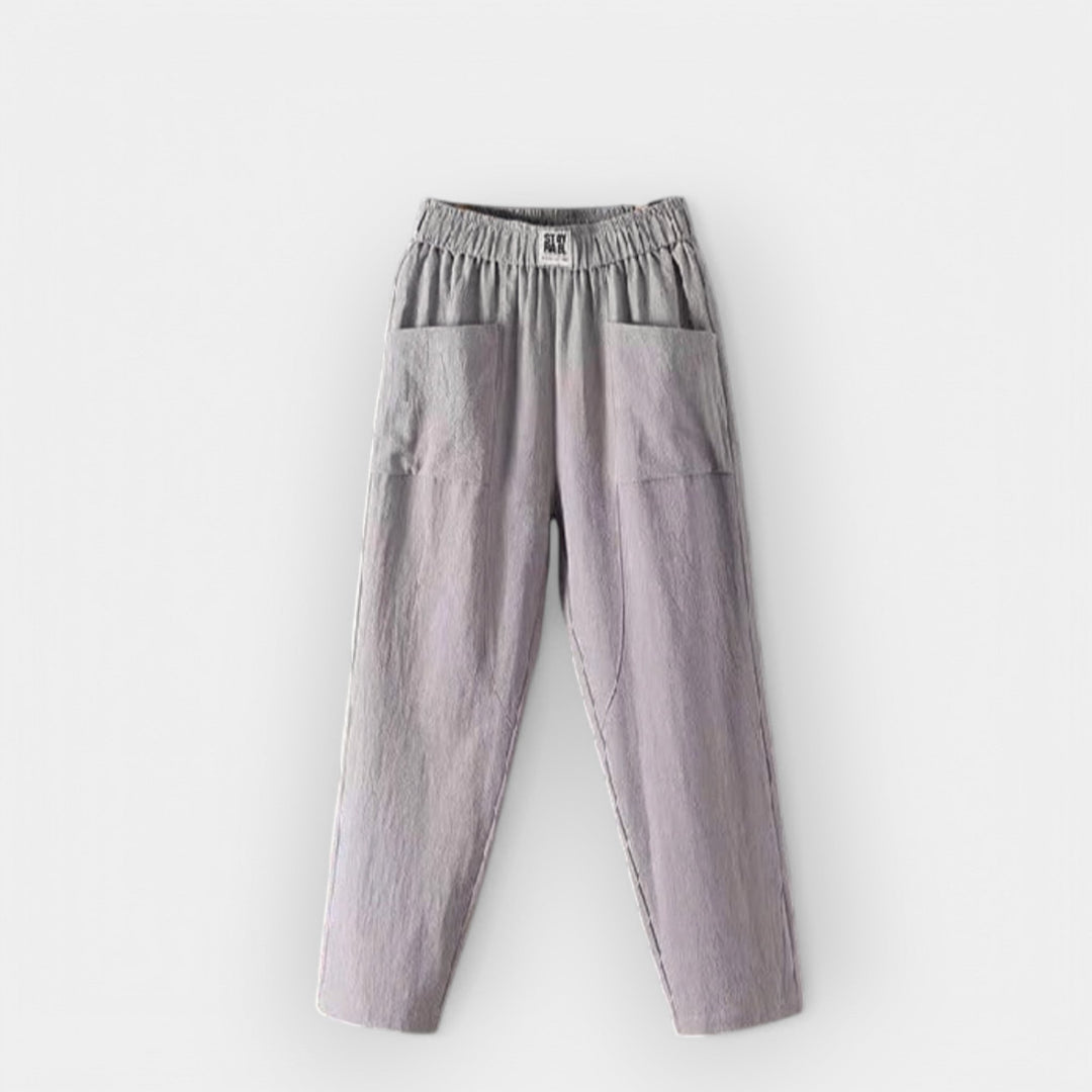 Linen Comfort Trousers for Everyday Casual Elegance