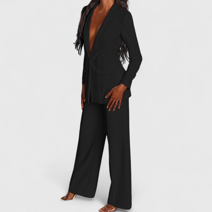 Matina Elegant Suit With Jacket And Trousers For Office