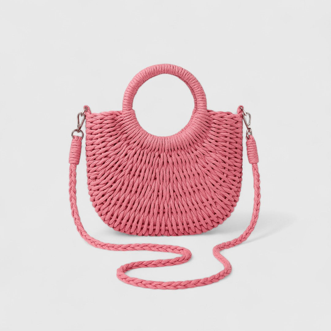Kaiti Elegant Straw Shoulder Bag Natural Texture Classic