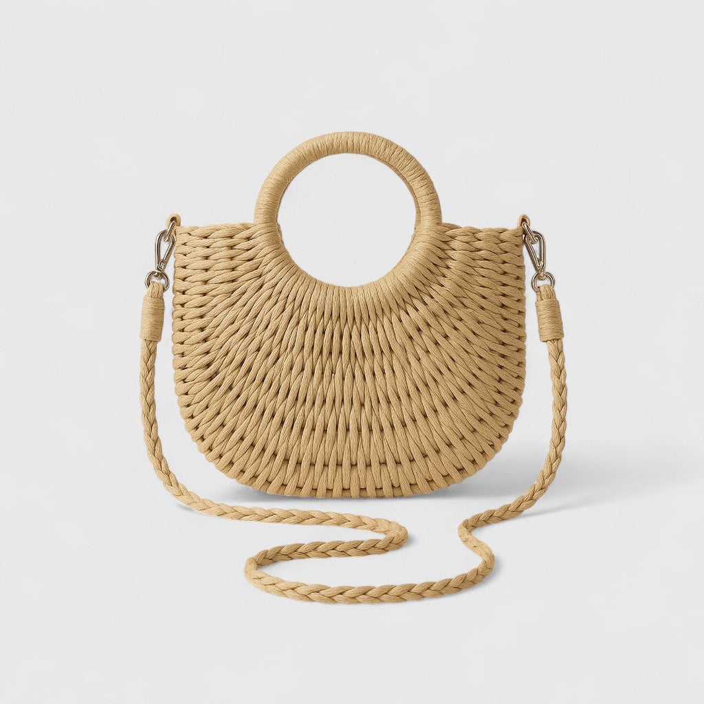 Kaiti Elegant Straw Shoulder Bag Natural Texture Classic