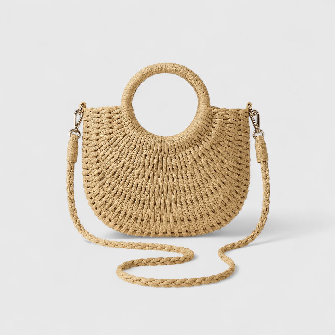 Kaiti Elegant Straw Shoulder Bag Natural Texture Classic