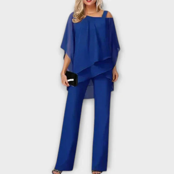 Elegant Chiffon Palazzo Pants Set For Sophisticated Looks