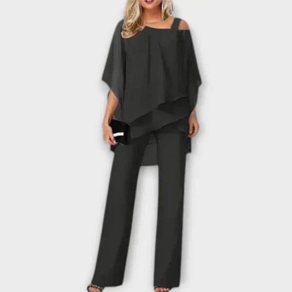 Elegant Chiffon Palazzo Pants Set For Sophisticated Looks