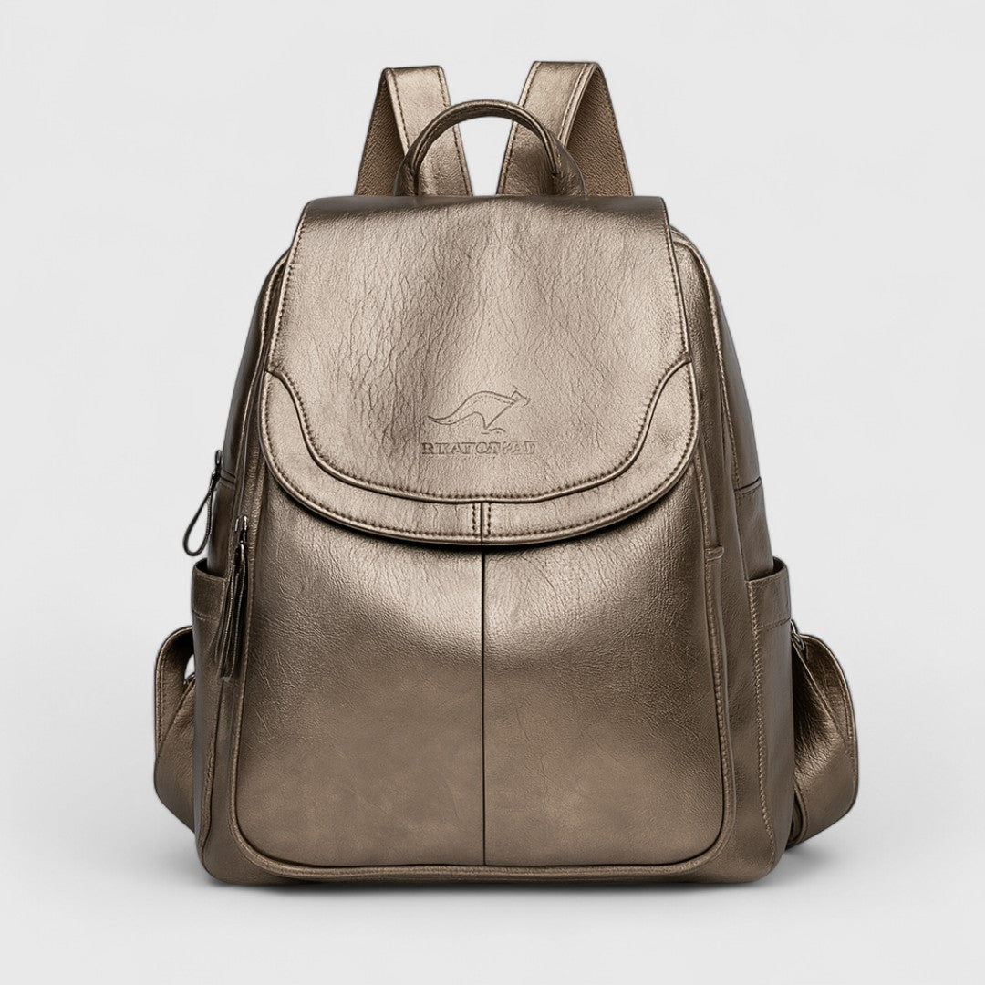 Callisto Leather Backpack With Anti Theft Design For Women