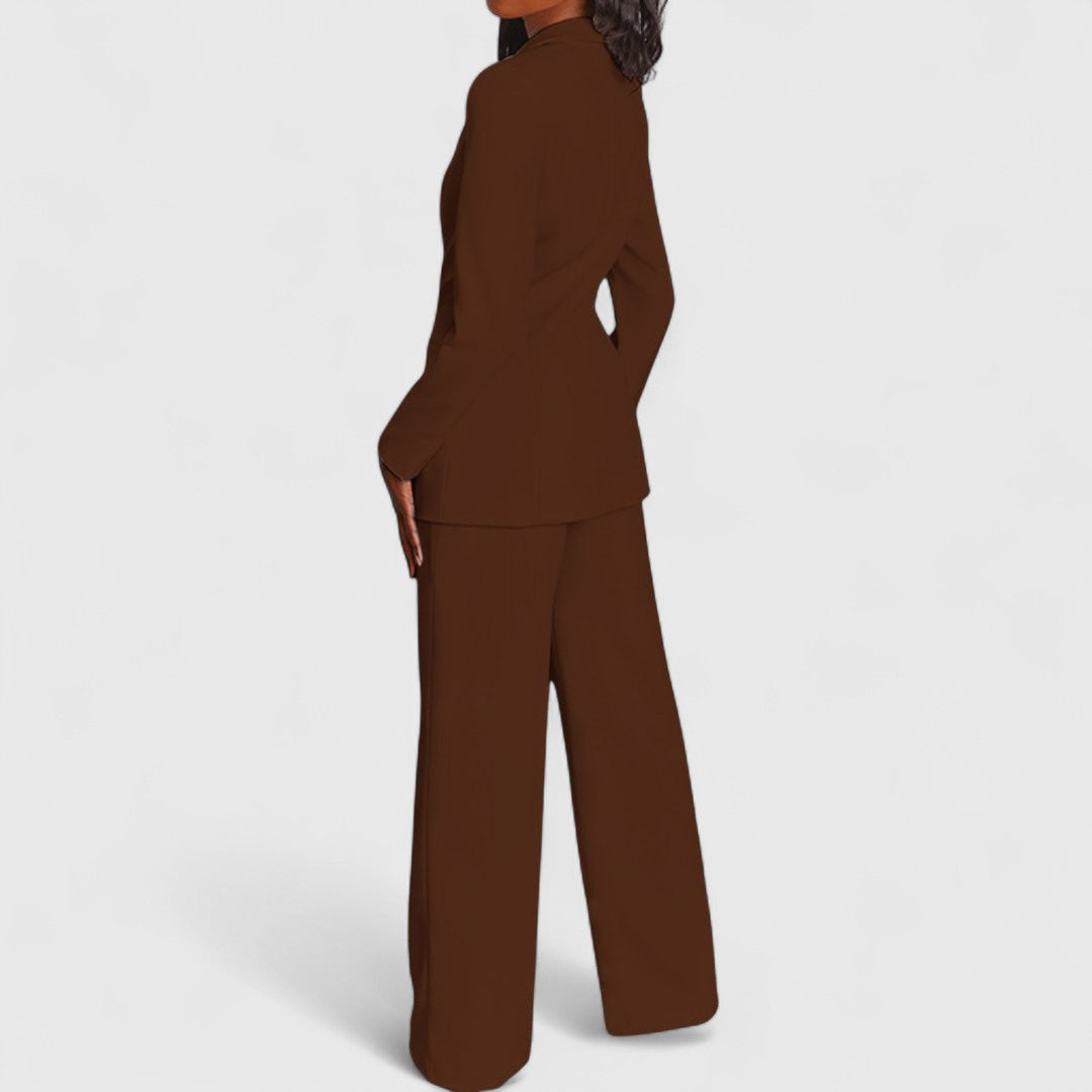 Matina Elegant Suit With Jacket And Trousers For Office