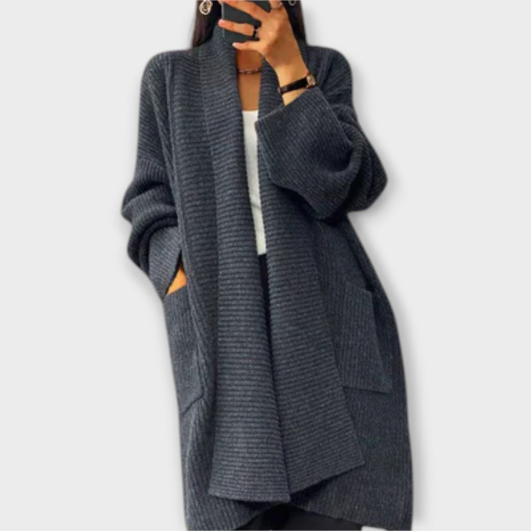 Euphemia Longline Knit Cardigan Elegance and Comfort
