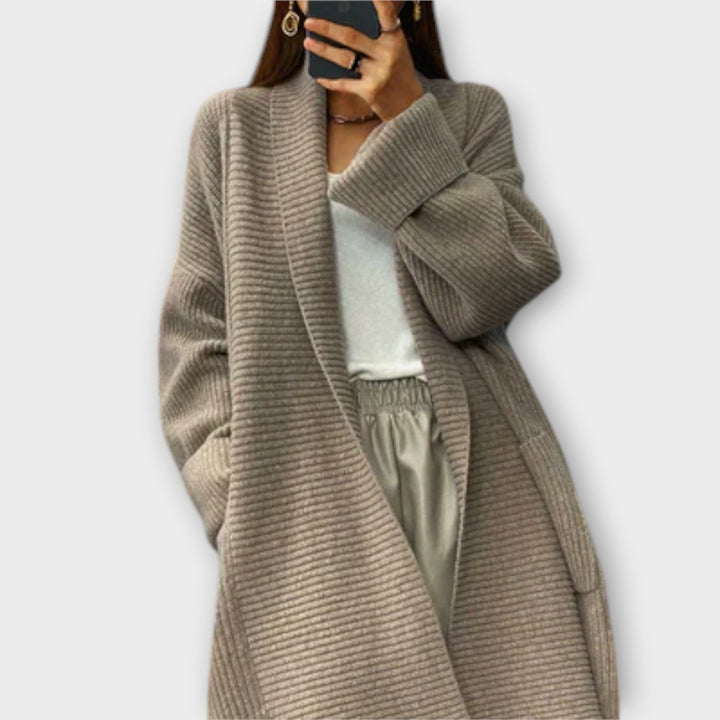 Euphemia Longline Knit Cardigan Elegance and Comfort