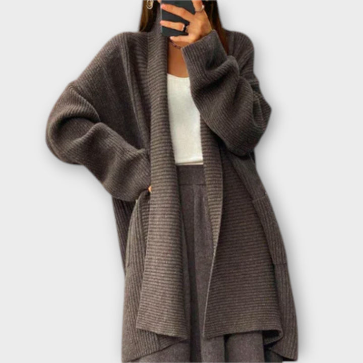 Euphemia Longline Knit Cardigan Elegance and Comfort