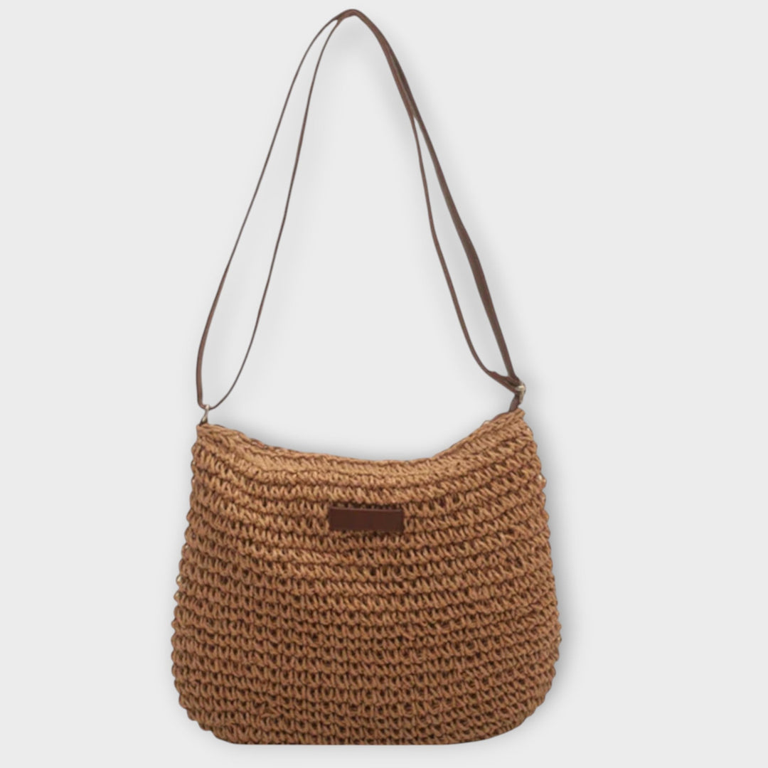 Summer Shoulder Bag with Adjustable Strap and Pockets
