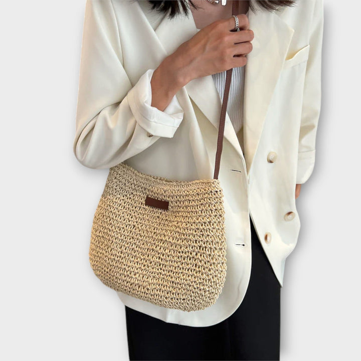 Summer Shoulder Bag with Adjustable Strap and Pockets