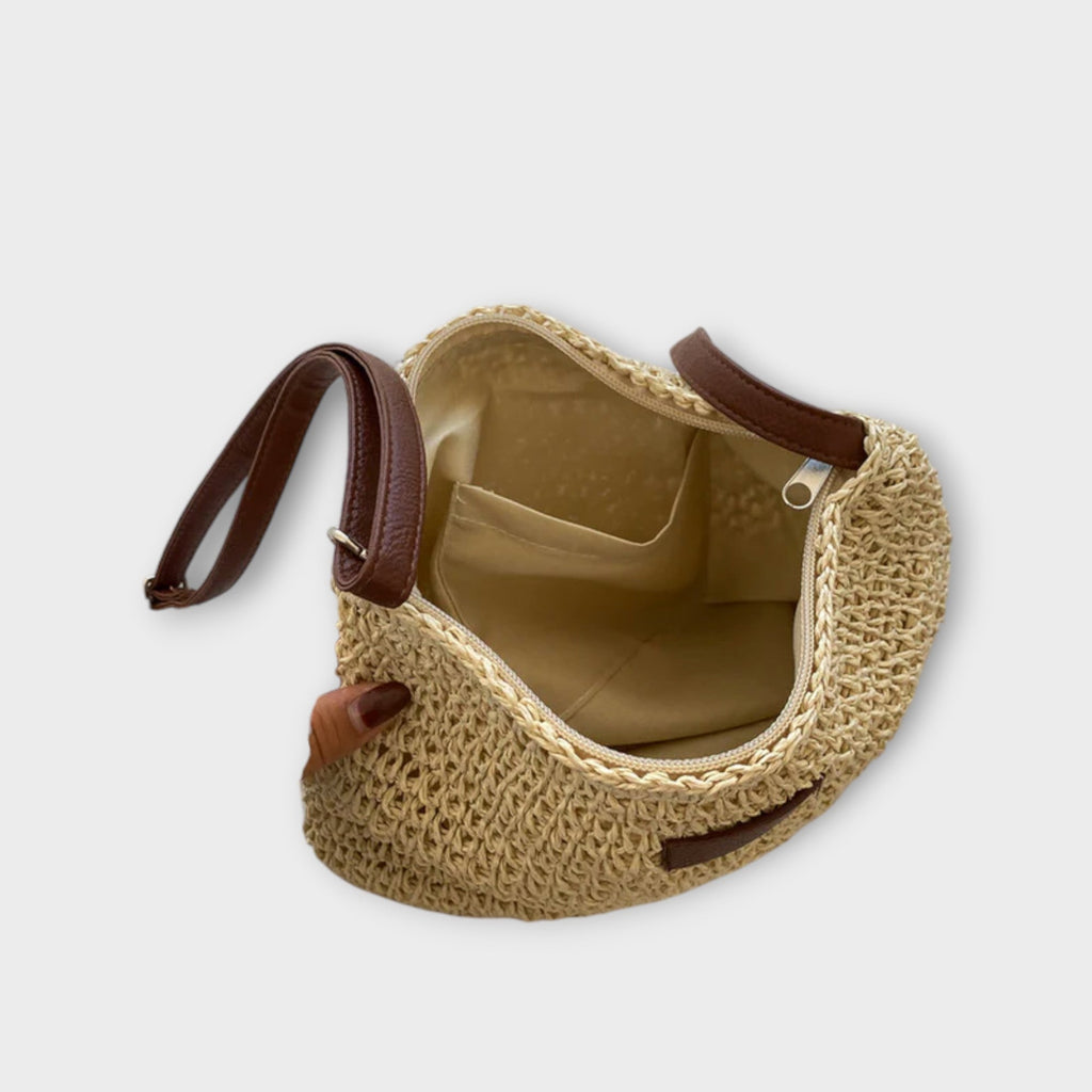 Summer Shoulder Bag with Adjustable Strap and Pockets