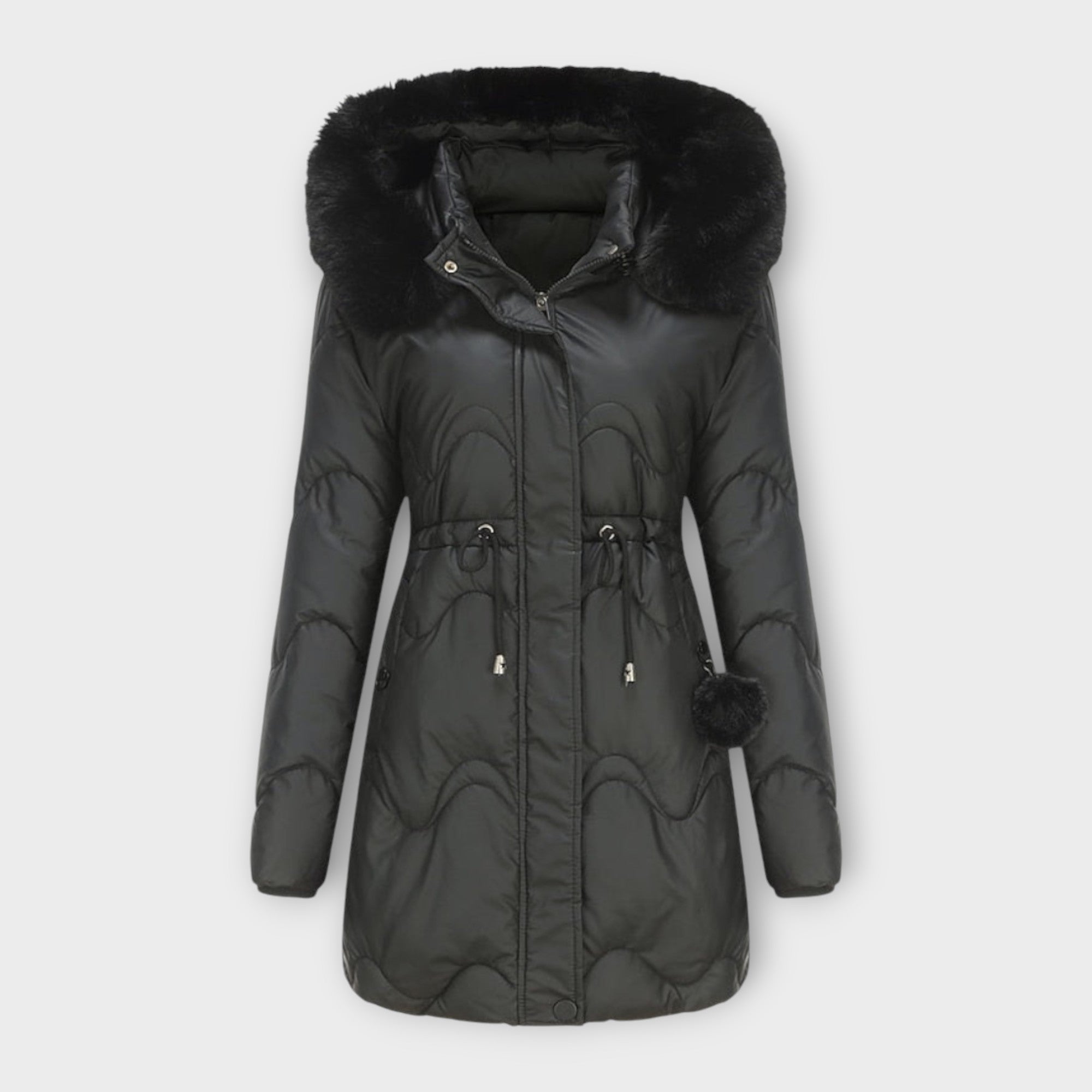 Sabrina Insulated Elegant Ladies Parka Jacket For Winter