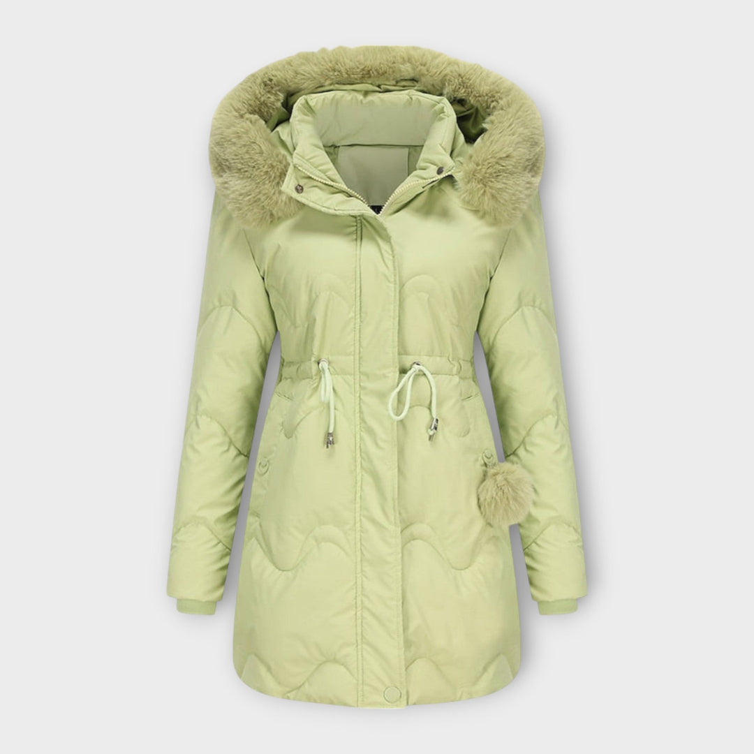 Sabrina Insulated Elegant Ladies Parka Jacket For Winter