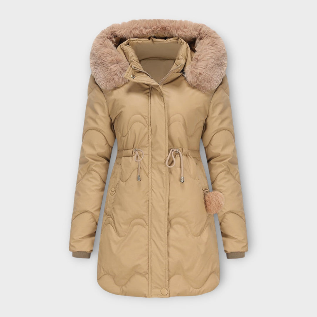 Sabrina Insulated Elegant Ladies Parka Jacket For Winter
