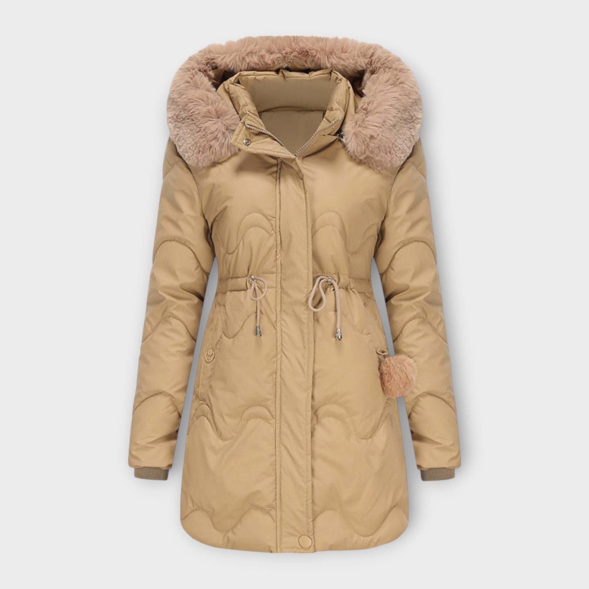 Sabrina Insulated Elegant Ladies Parka Jacket For Winter