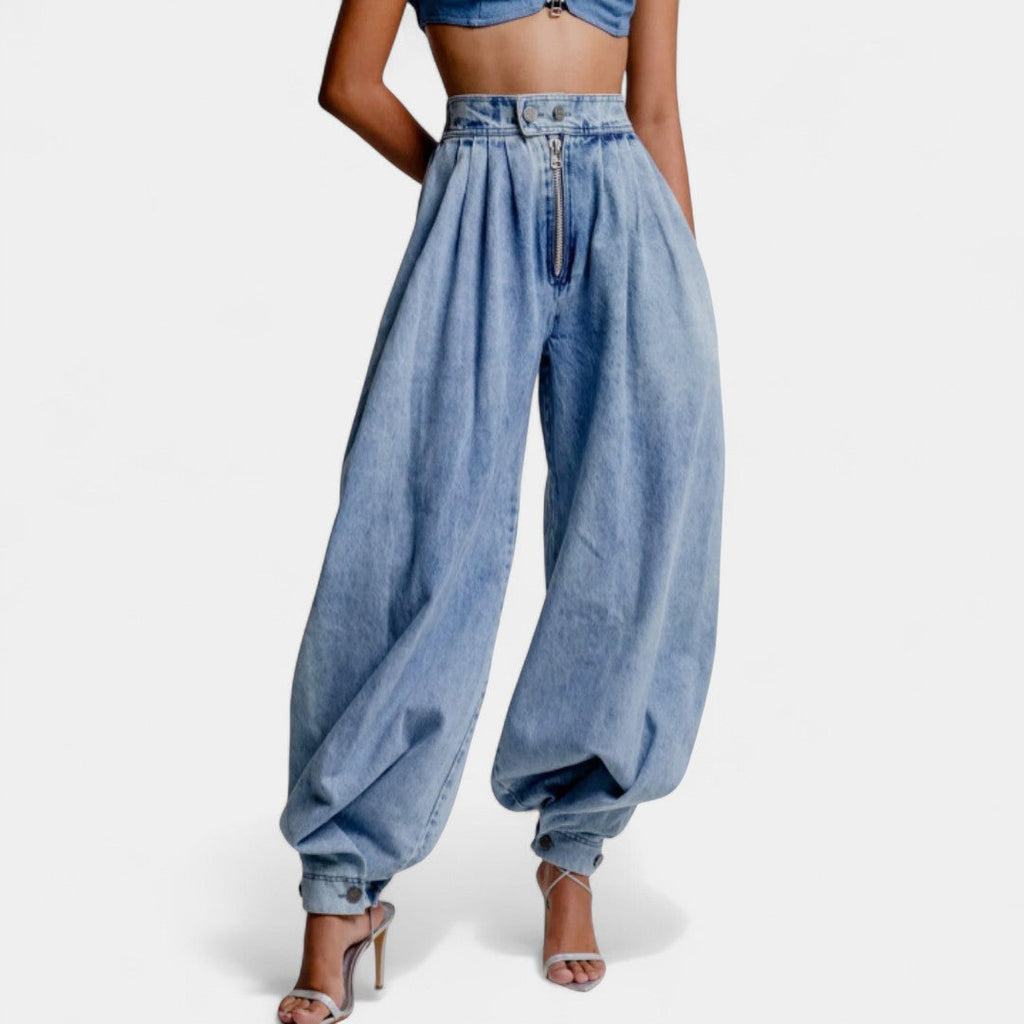 Nausika Balloon Leg Jeans With High Waist Everyday Wear