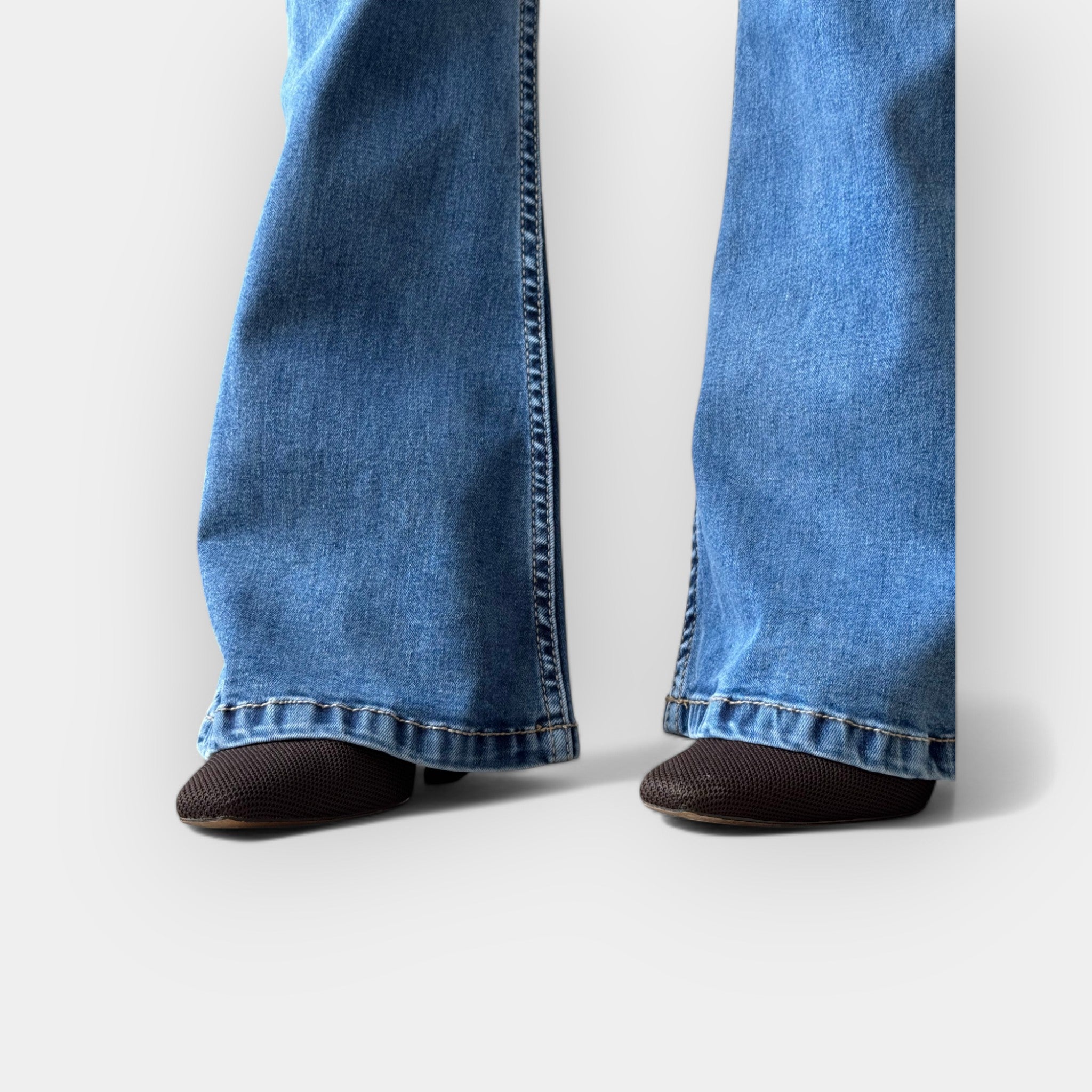 High Waist Flare Jeans For Sleek Silhouette All Day Wear