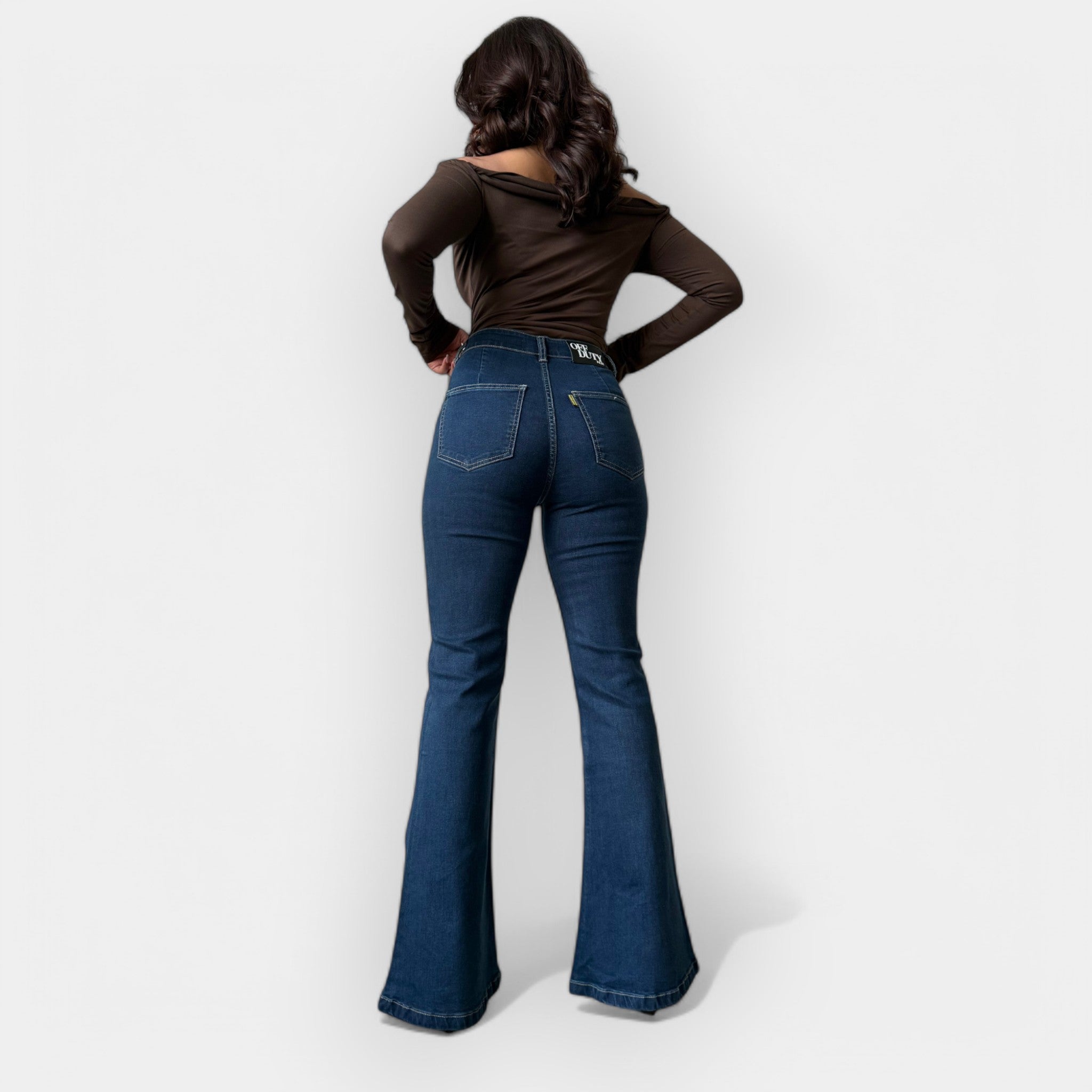 High Waist Flare Jeans For Sleek Silhouette All Day Wear