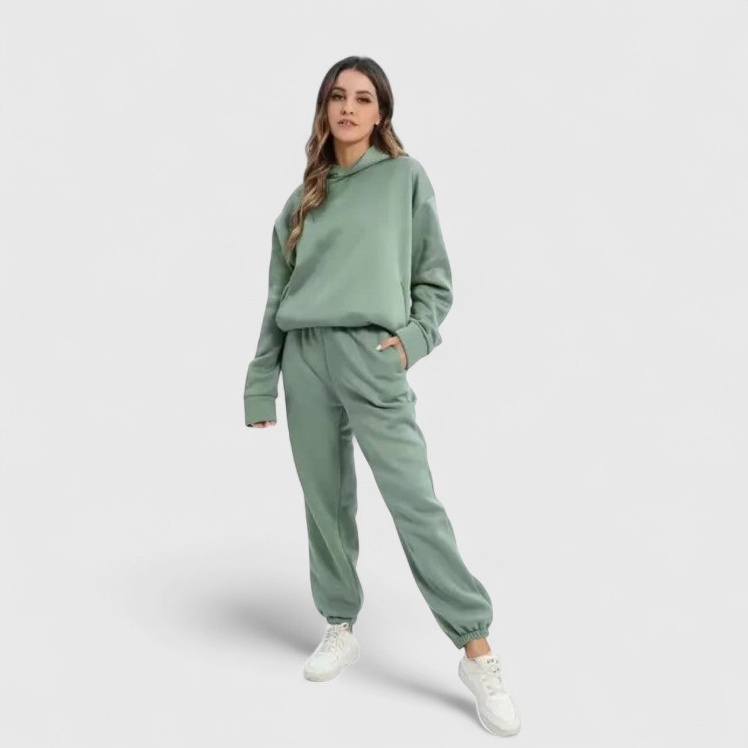 Aphrodite Cozy Hoodie Set With Trousers For Daily Comfort
