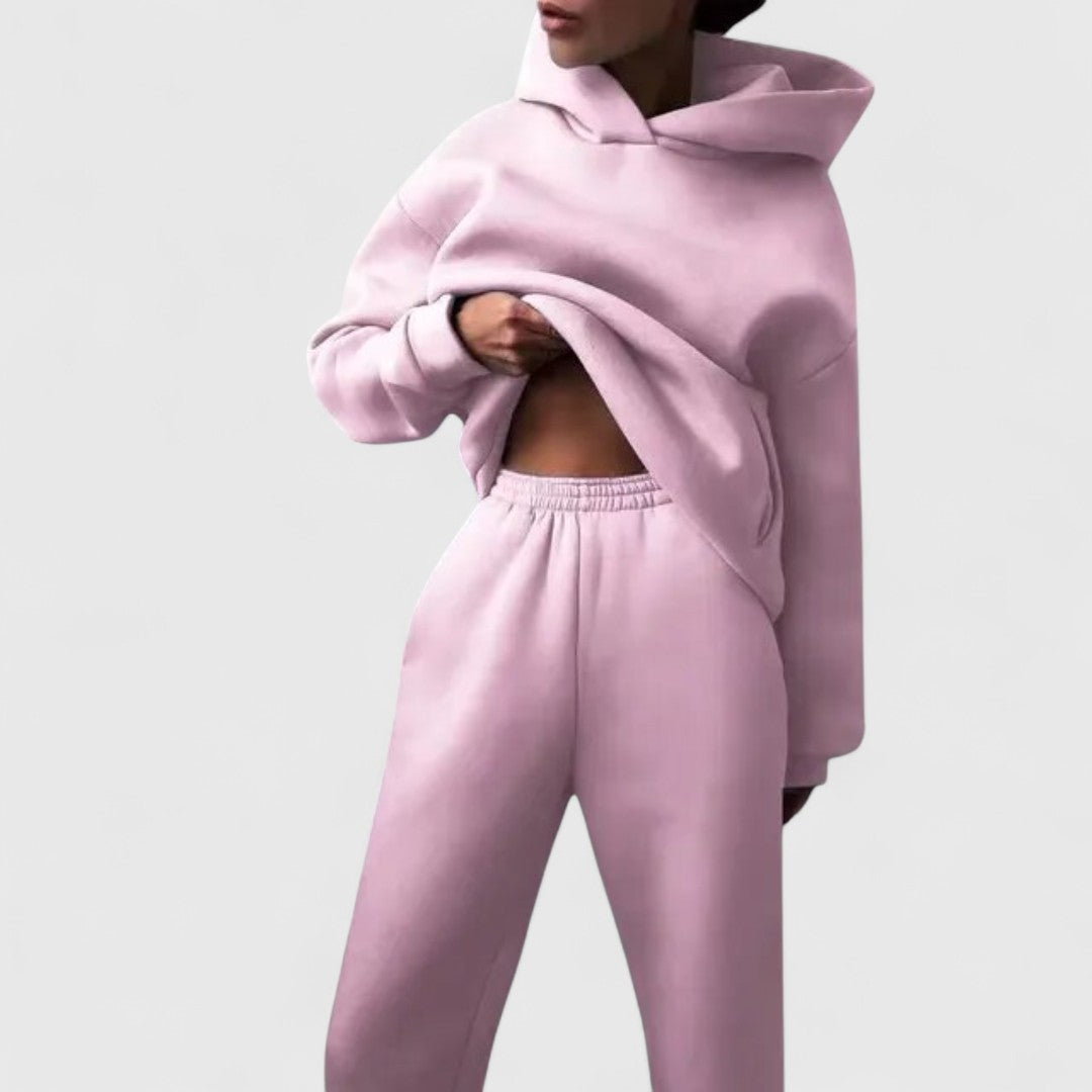 Aphrodite Cozy Hoodie Set With Trousers For Daily Comfort