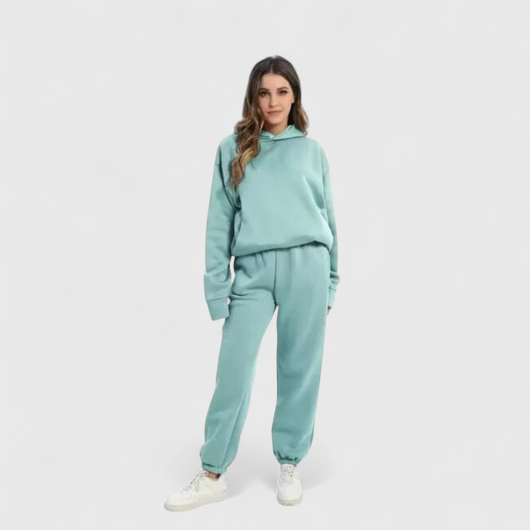 Aphrodite Cozy Hoodie Set With Trousers For Daily Comfort