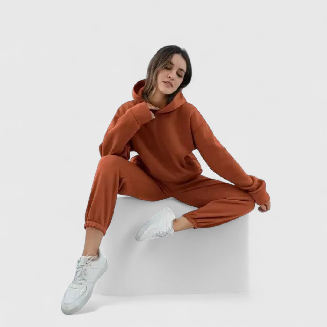 Aphrodite Cozy Hoodie Set With Trousers For Daily Comfort