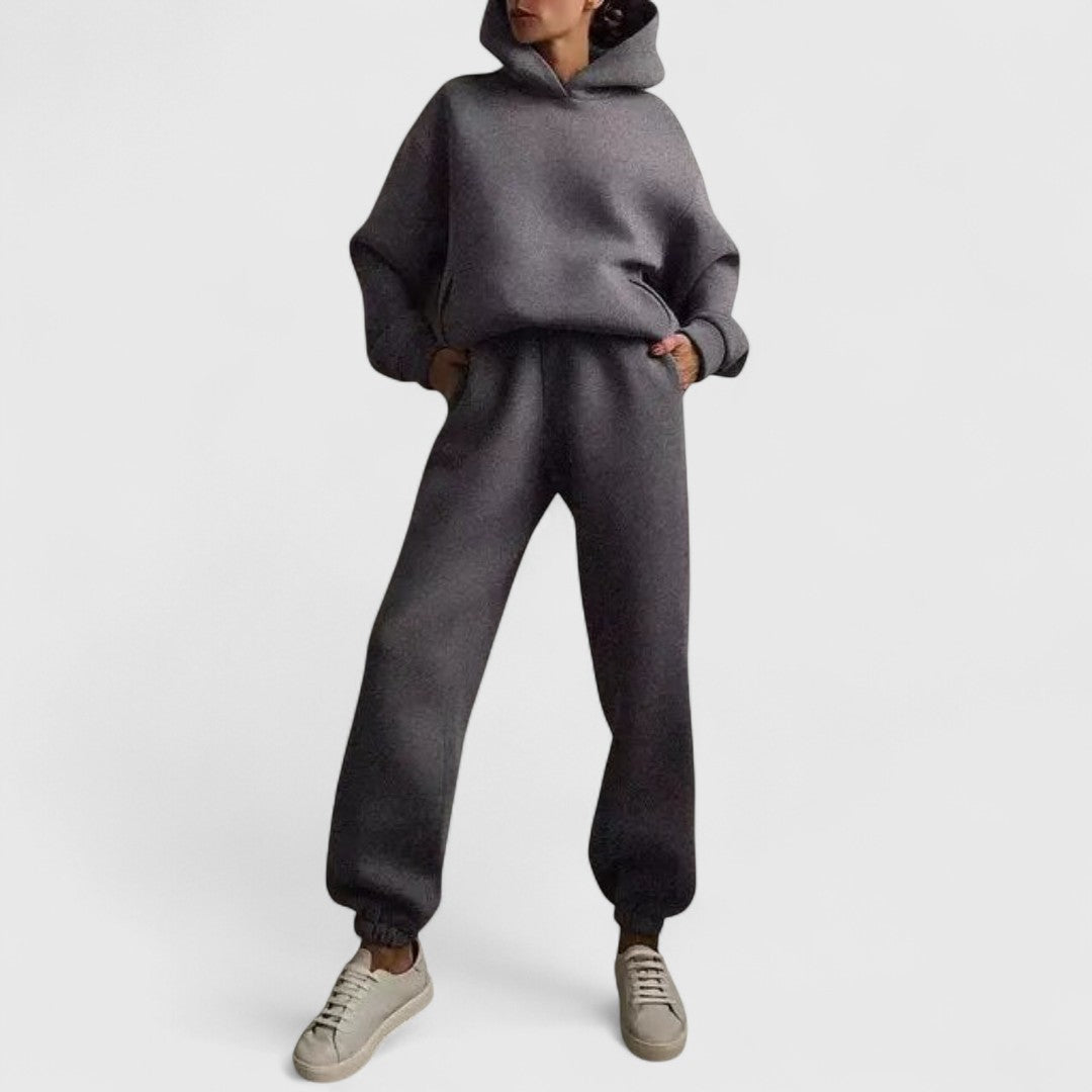 Aphrodite Cozy Hoodie Set With Trousers For Daily Comfort