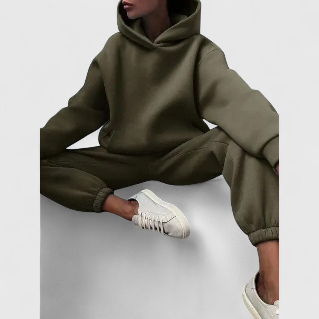 Aphrodite Cozy Hoodie Set With Trousers For Daily Comfort