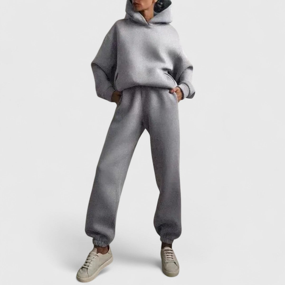 Aphrodite Cozy Hoodie Set With Trousers For Daily Comfort