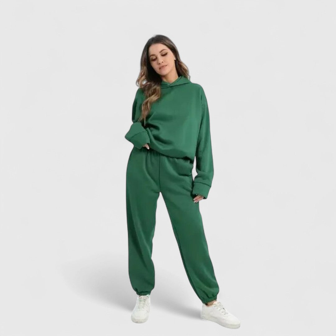Aphrodite Cozy Hoodie Set With Trousers For Daily Comfort
