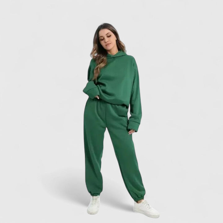 Aphrodite Cozy Hoodie Set With Trousers For Daily Comfort