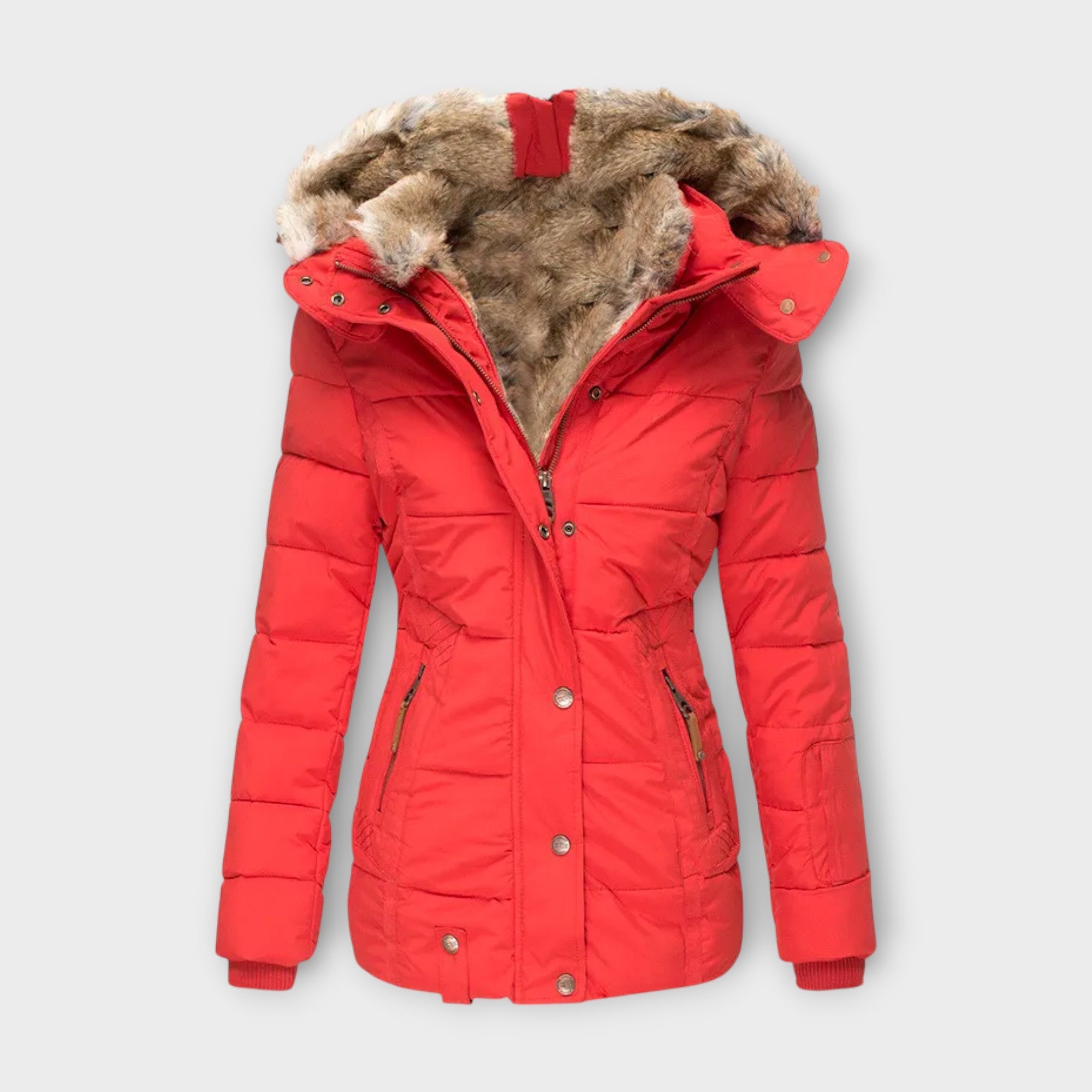 Emine Cosy Fur Lined Jacket With Premium Comfort And Style