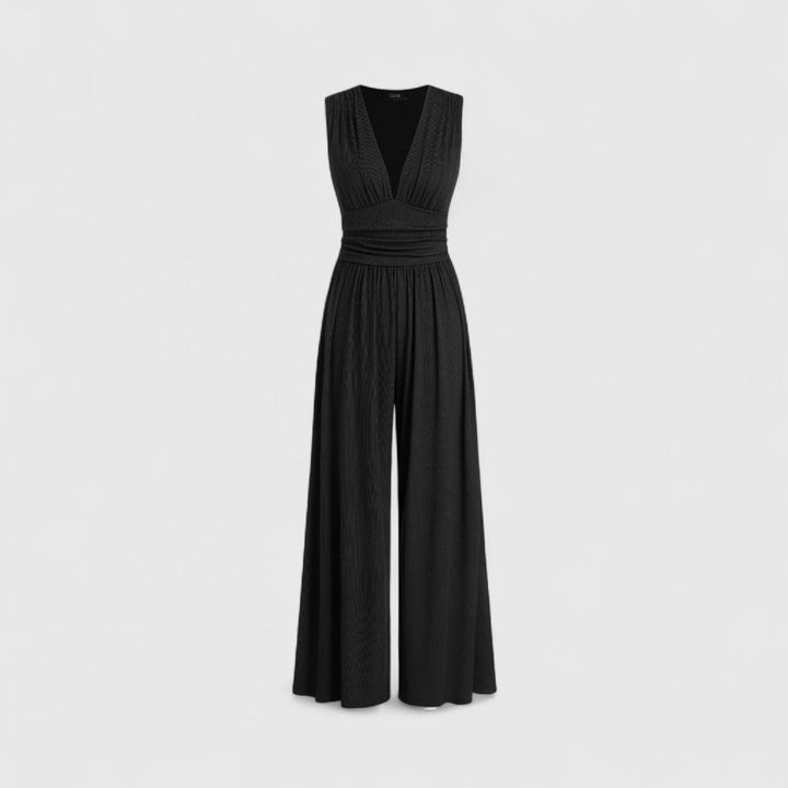 Filio Elegant Sleeveless Jumpsuit With Wide Leg Silhouette
