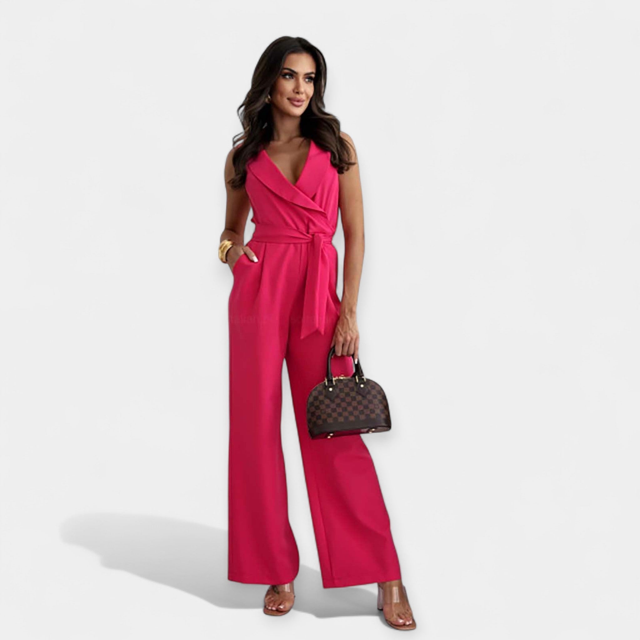 Romantic Elegant Midi Dress With Cinched Waist Silhouette
