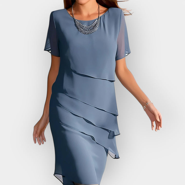 Elegant Chiffon Dress For Formal Or Semi Formal Occasions