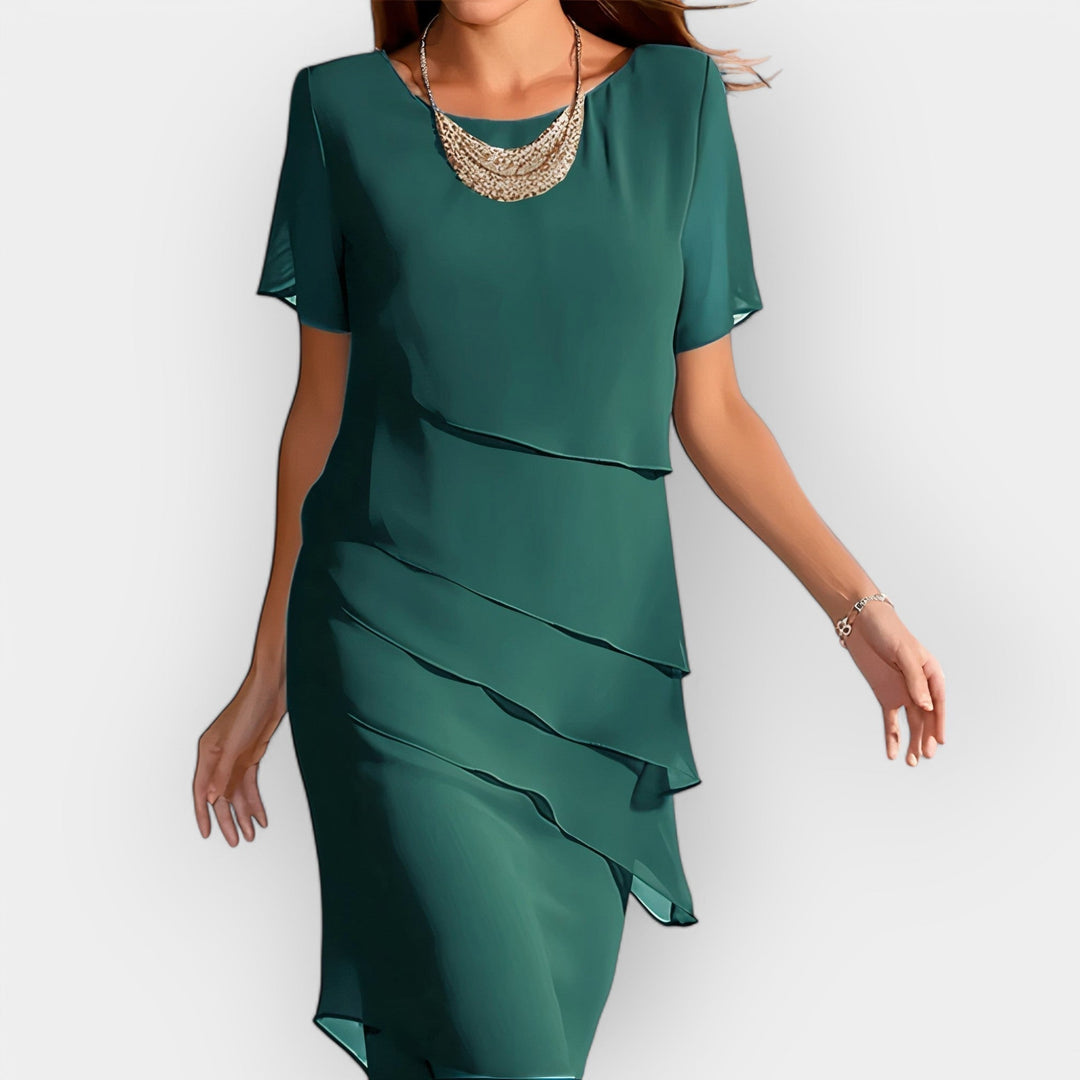 Elegant Chiffon Dress For Formal Or Semi Formal Occasions