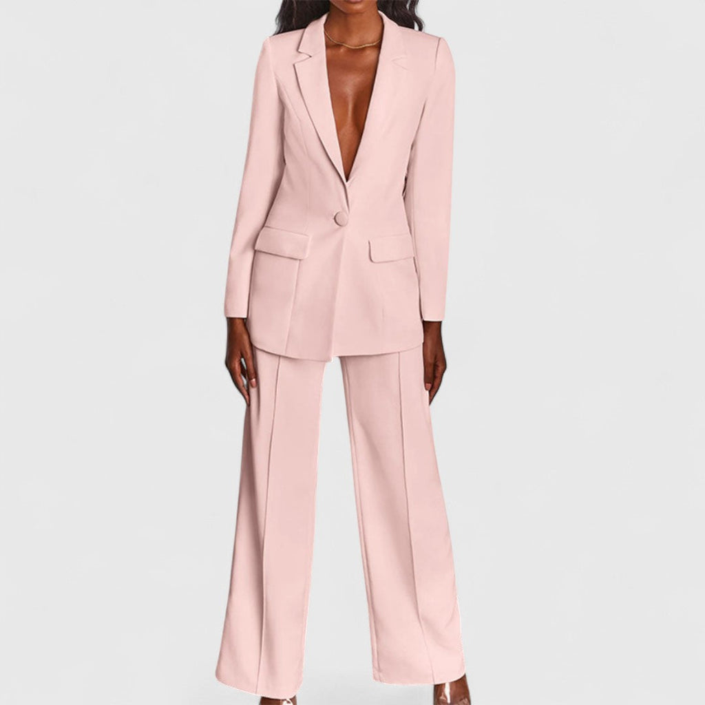 Matina Elegant Suit With Jacket And Trousers For Office