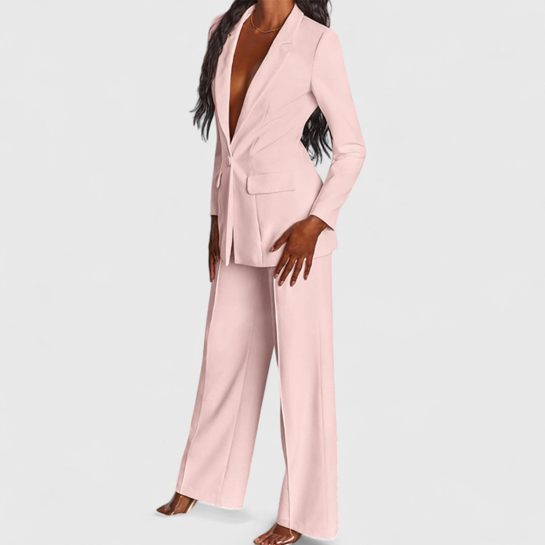 Matina Elegant Suit With Jacket And Trousers For Office