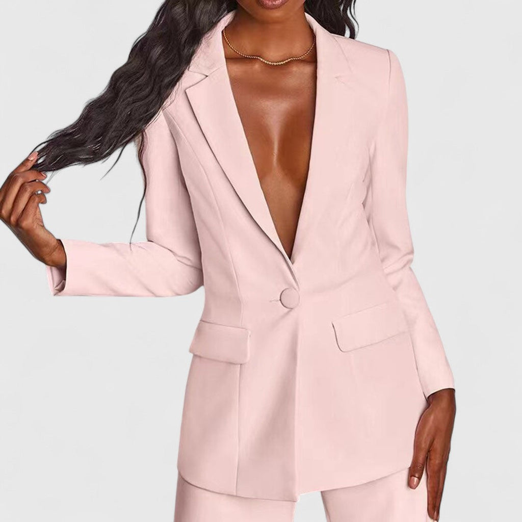 Matina Elegant Suit With Jacket And Trousers For Office