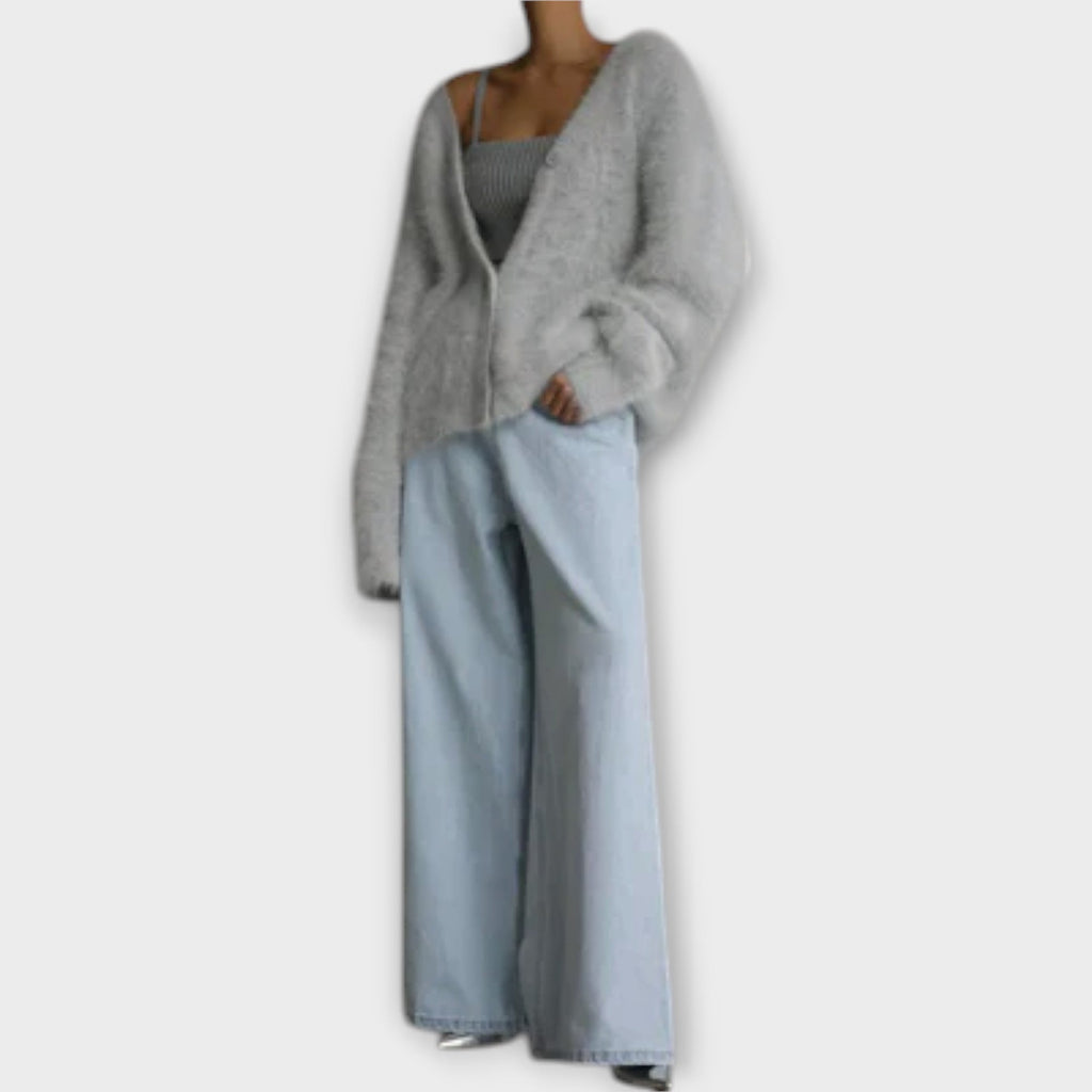 Dahlia Elegant Cardigan Polyester Oversized Fit Autumn