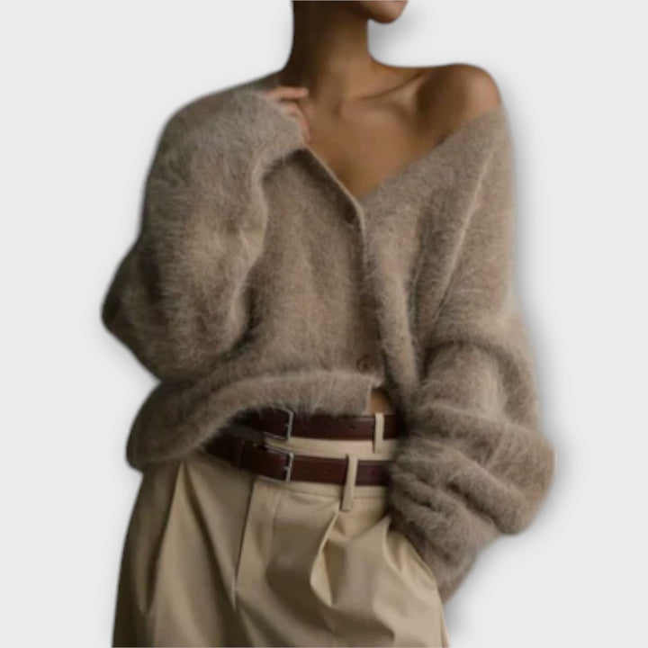 Dahlia Elegant Cardigan Polyester Oversized Fit Autumn