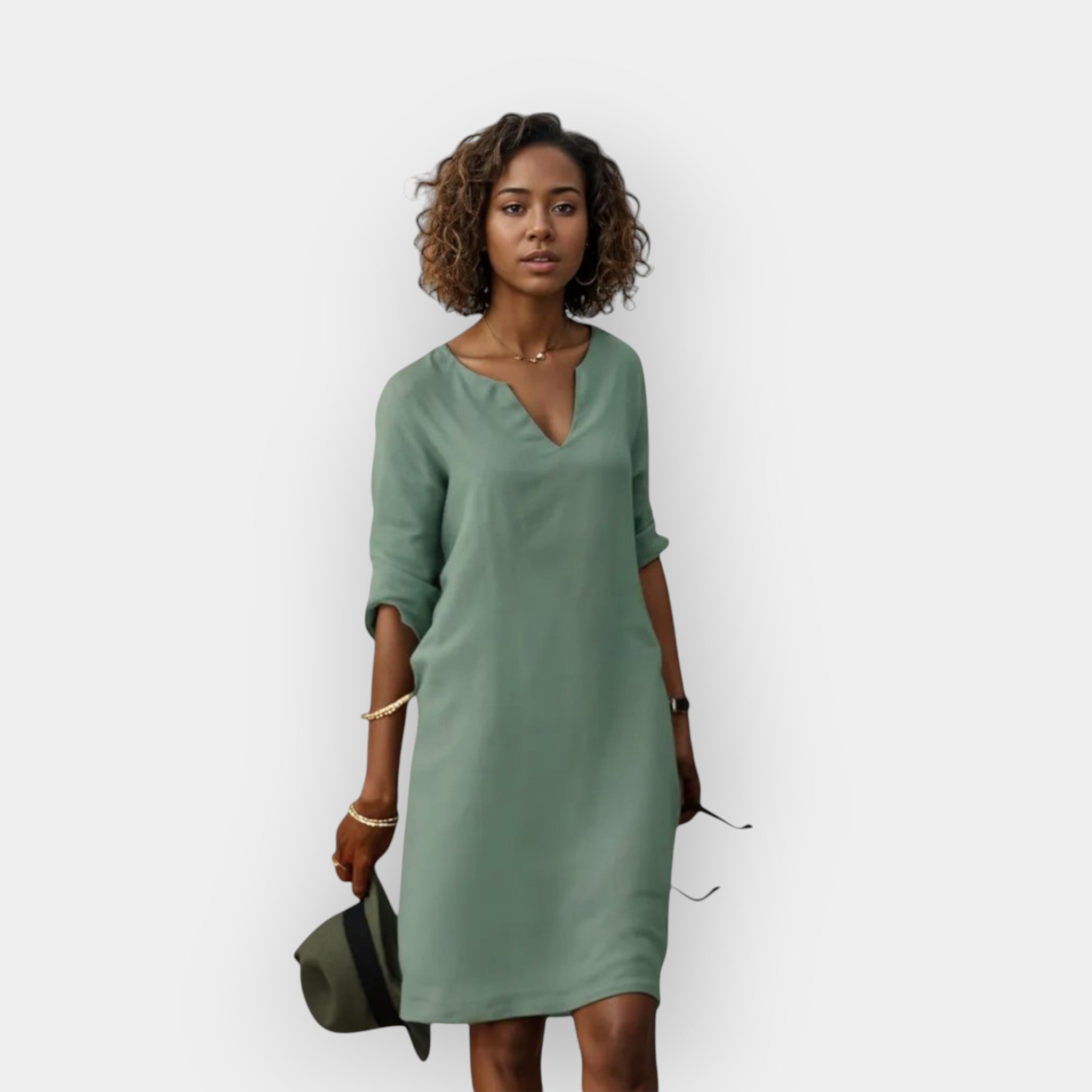Summer Light Dress With Airy Fabric And Flattering Fit