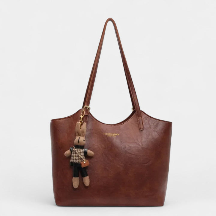 Glykeria Elegant Shoulder Bag Vintage Finish Eco Leather