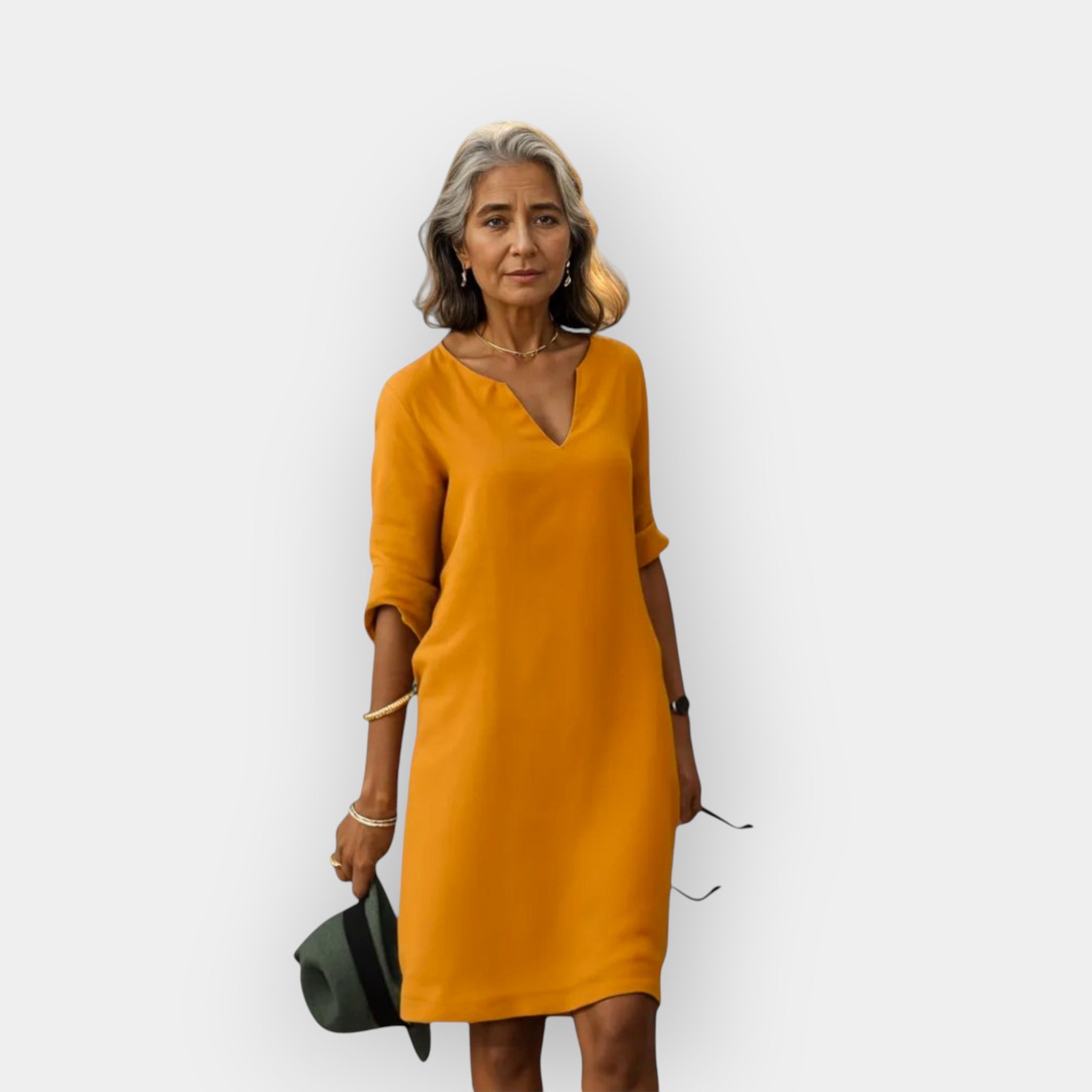 Summer Light Dress With Airy Fabric And Flattering Fit