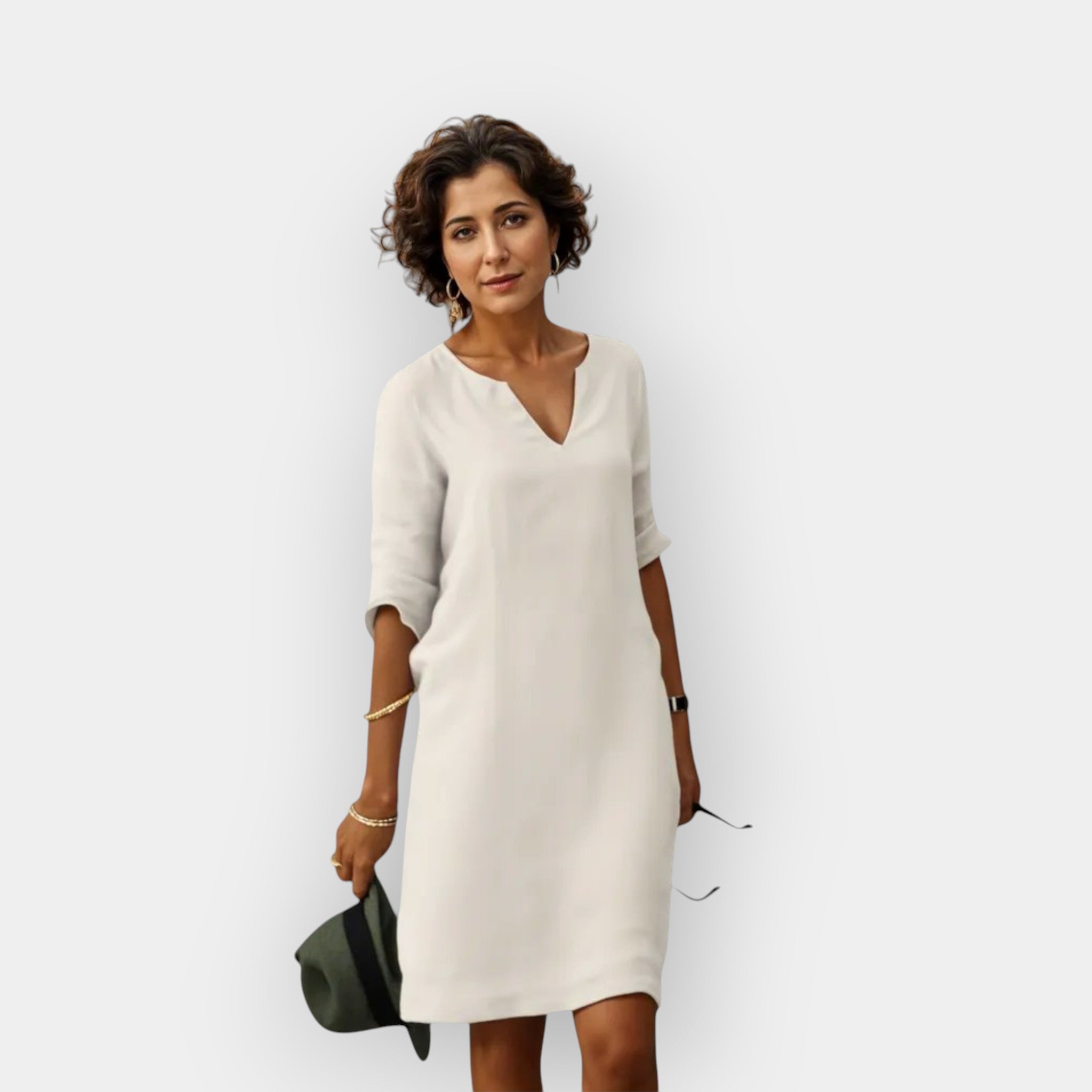 Summer Light Dress With Airy Fabric And Flattering Fit