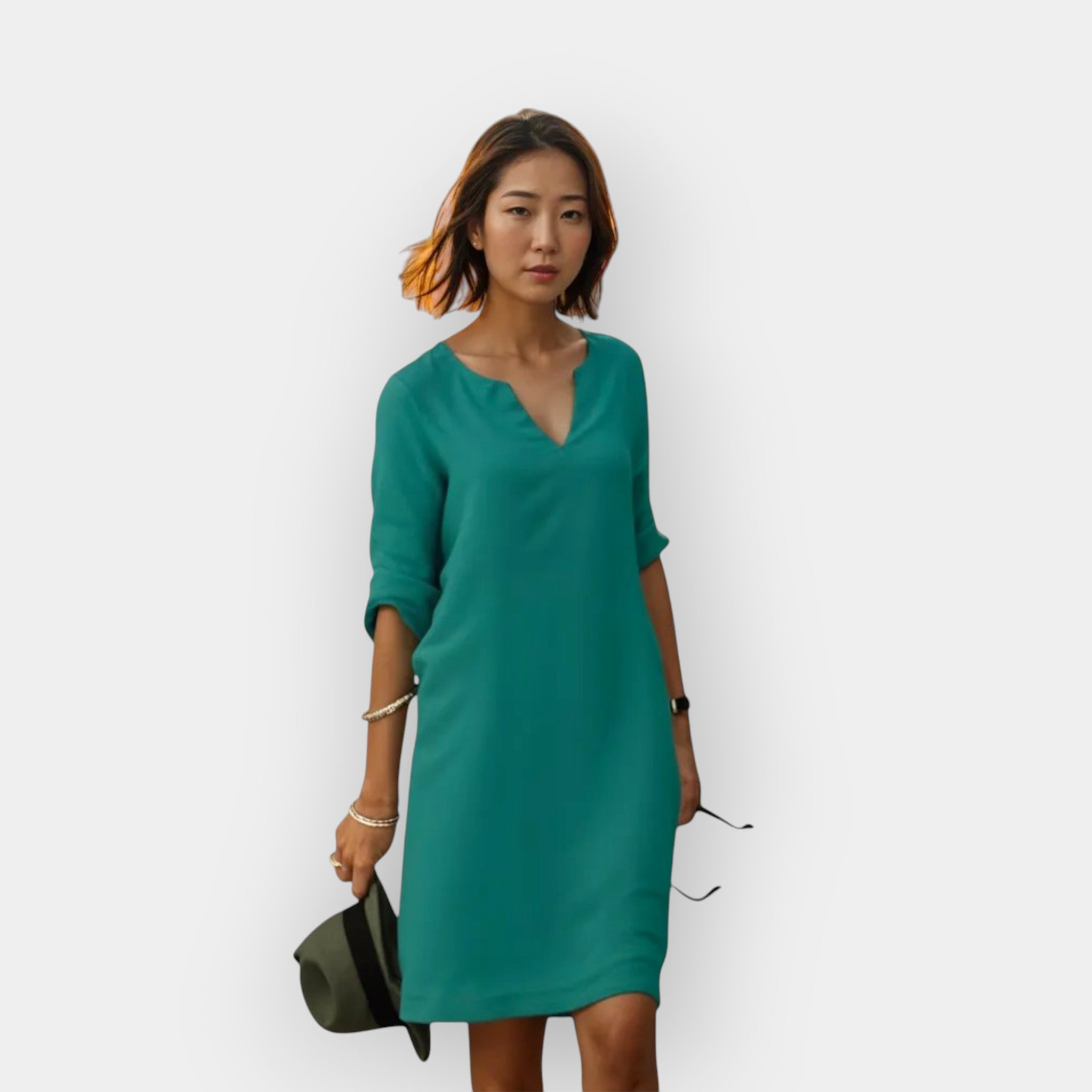 Summer Light Dress With Airy Fabric And Flattering Fit
