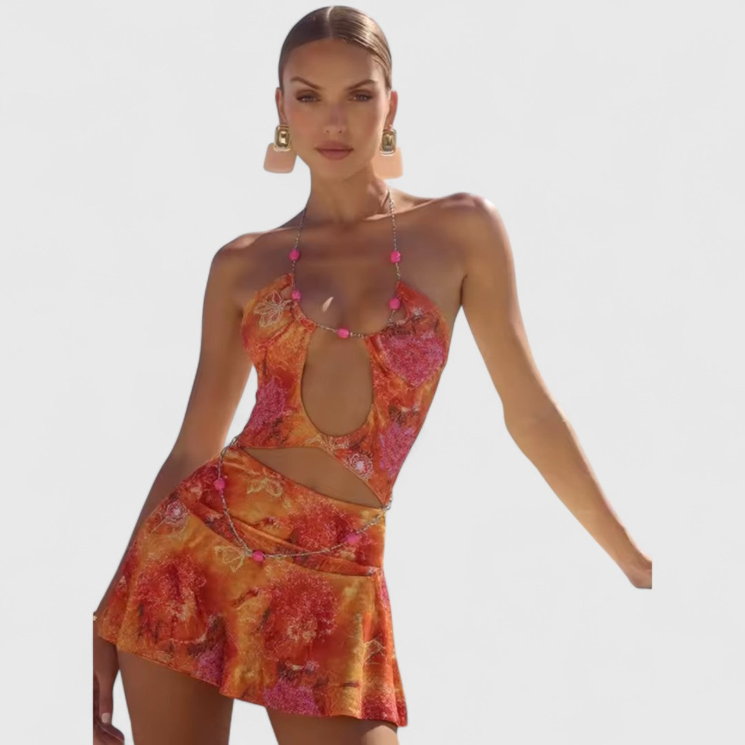 Theodoula Radiant Opal Topaz Dress For Refined Style